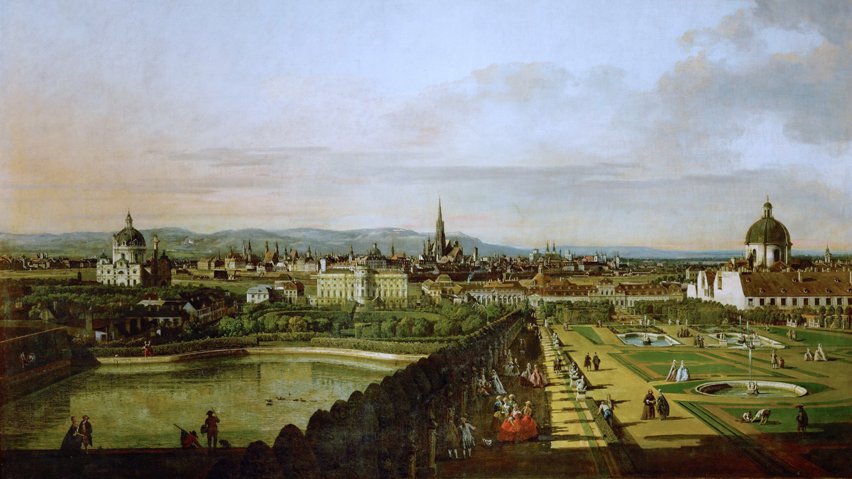 View of Vienna by Bernardo Bellotto